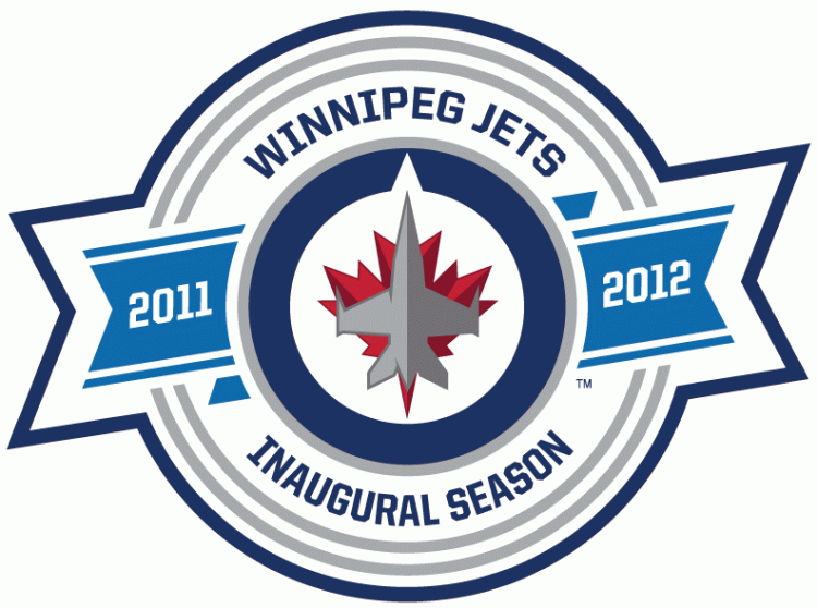 Winnipeg Jets 2012 Anniversary Logo DIY iron on transfer (heat transfer)
